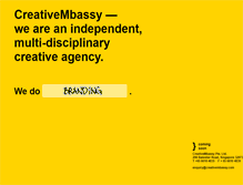 Tablet Screenshot of creativembassy.com